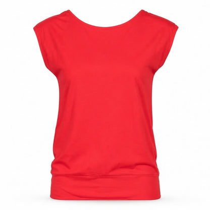 Womens UK Size S Bench Red Basic T-Shirt