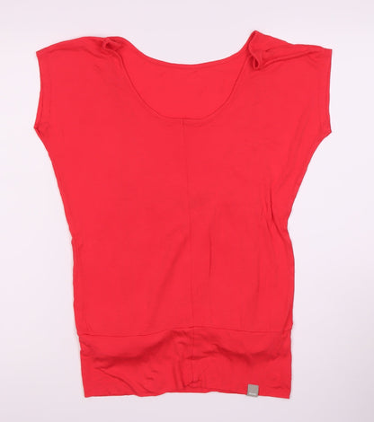 Womens UK Size S Bench Red Basic T-Shirt
