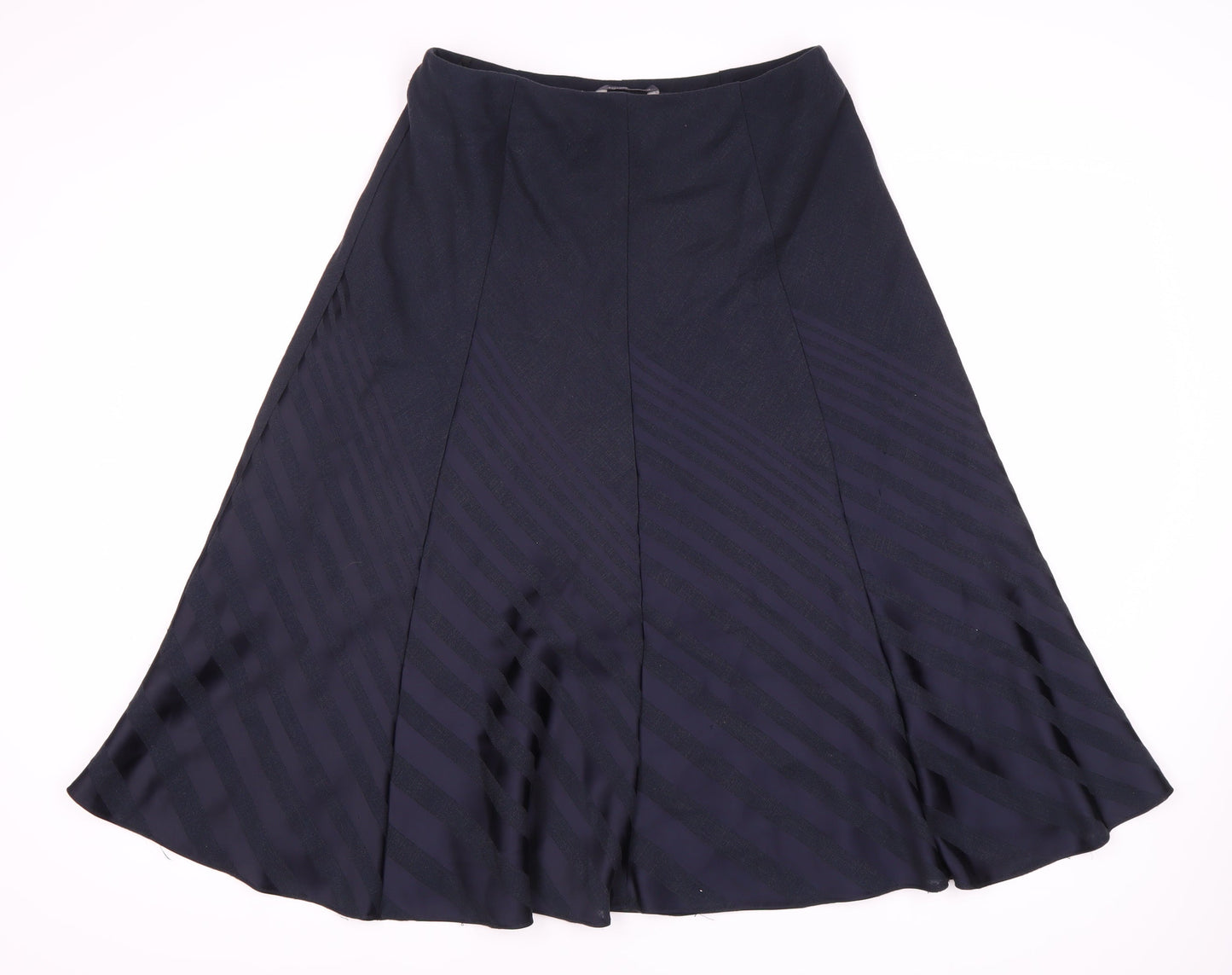 Marks and Spencer Women's Black Midi A-Line Skirt UK 10