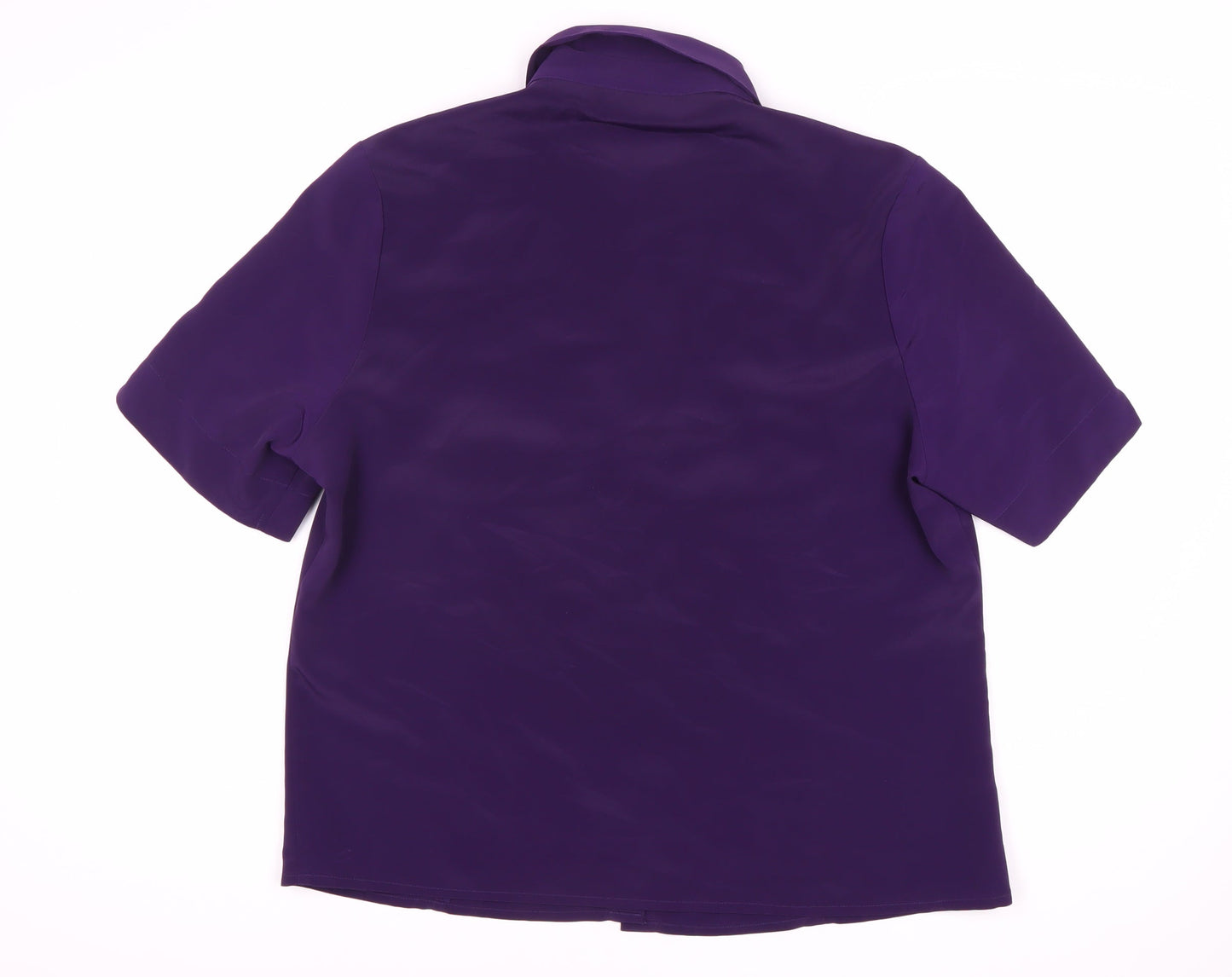 Womens UK Size 16 essence Purple Basic Button-Up