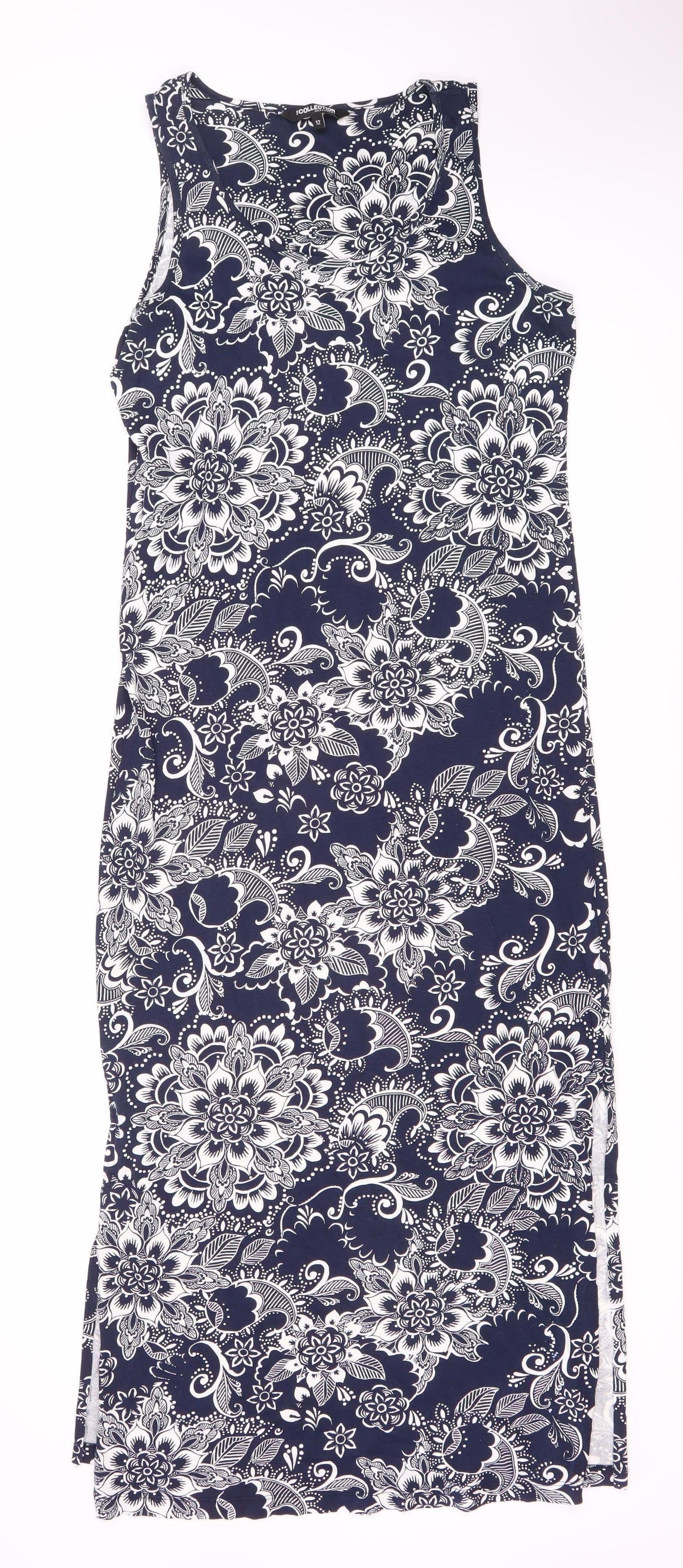 The Collection Women's Blue Floral Dress Size 12