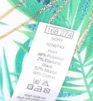 Womens UK Size 12 M&Co Ivory Basic T-Shirt
