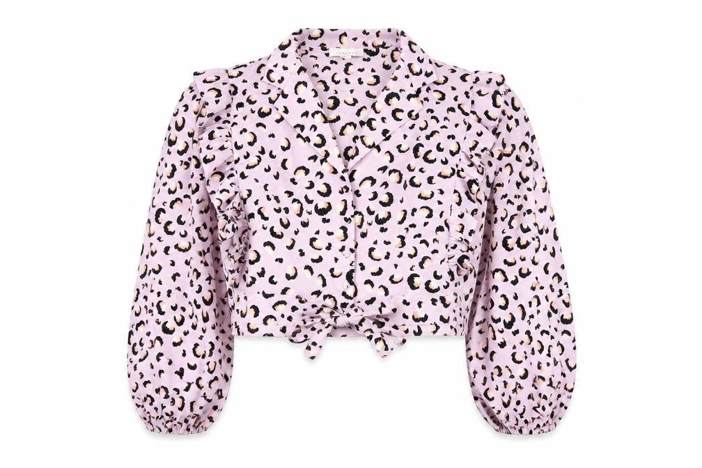Womens UK Size 12 Topshop Multicoloured Basic Blouse