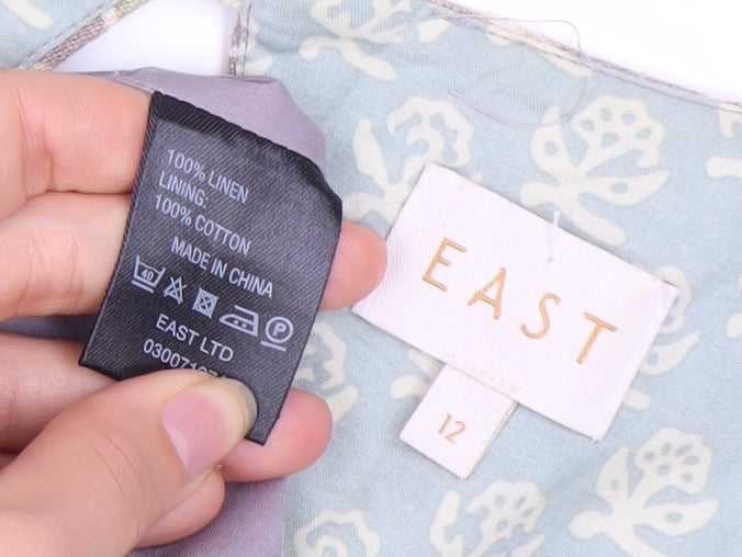 EAST Women's Multicoloured Floral Dress Size 12