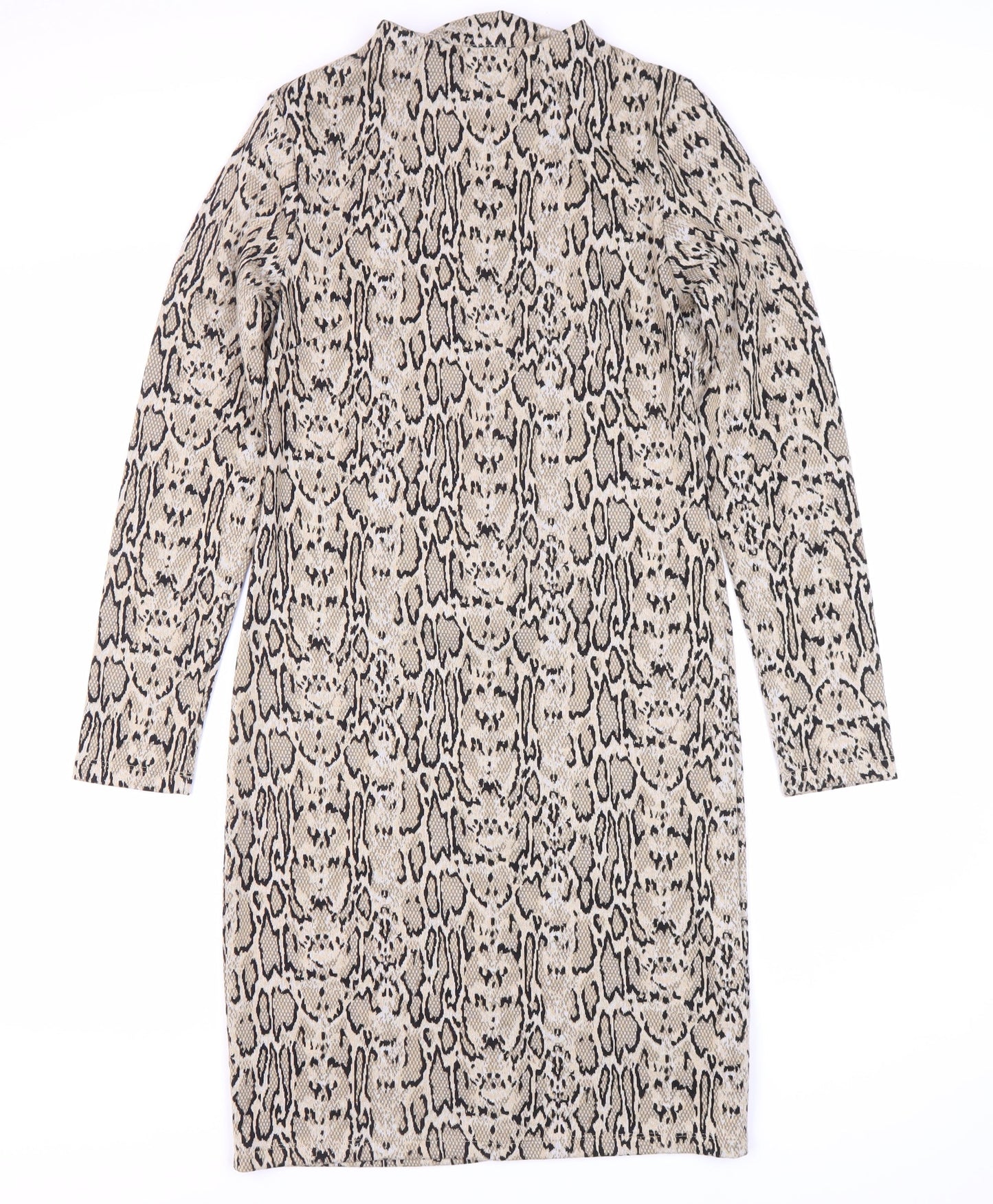 Marks and Spencer Women's Brown Animal Print Dress Size 8