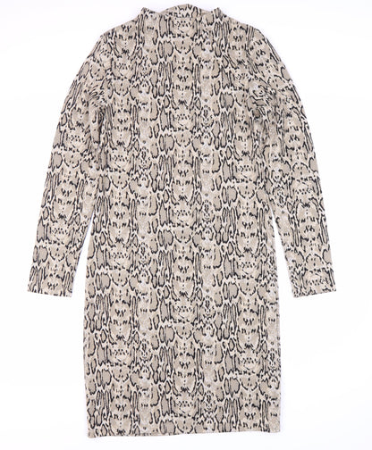 Marks and Spencer Women's Brown Animal Print Dress Size 8