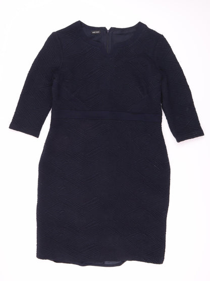 Gerry Weber Women's Blue 3/4 Sleeve Dress Size 14