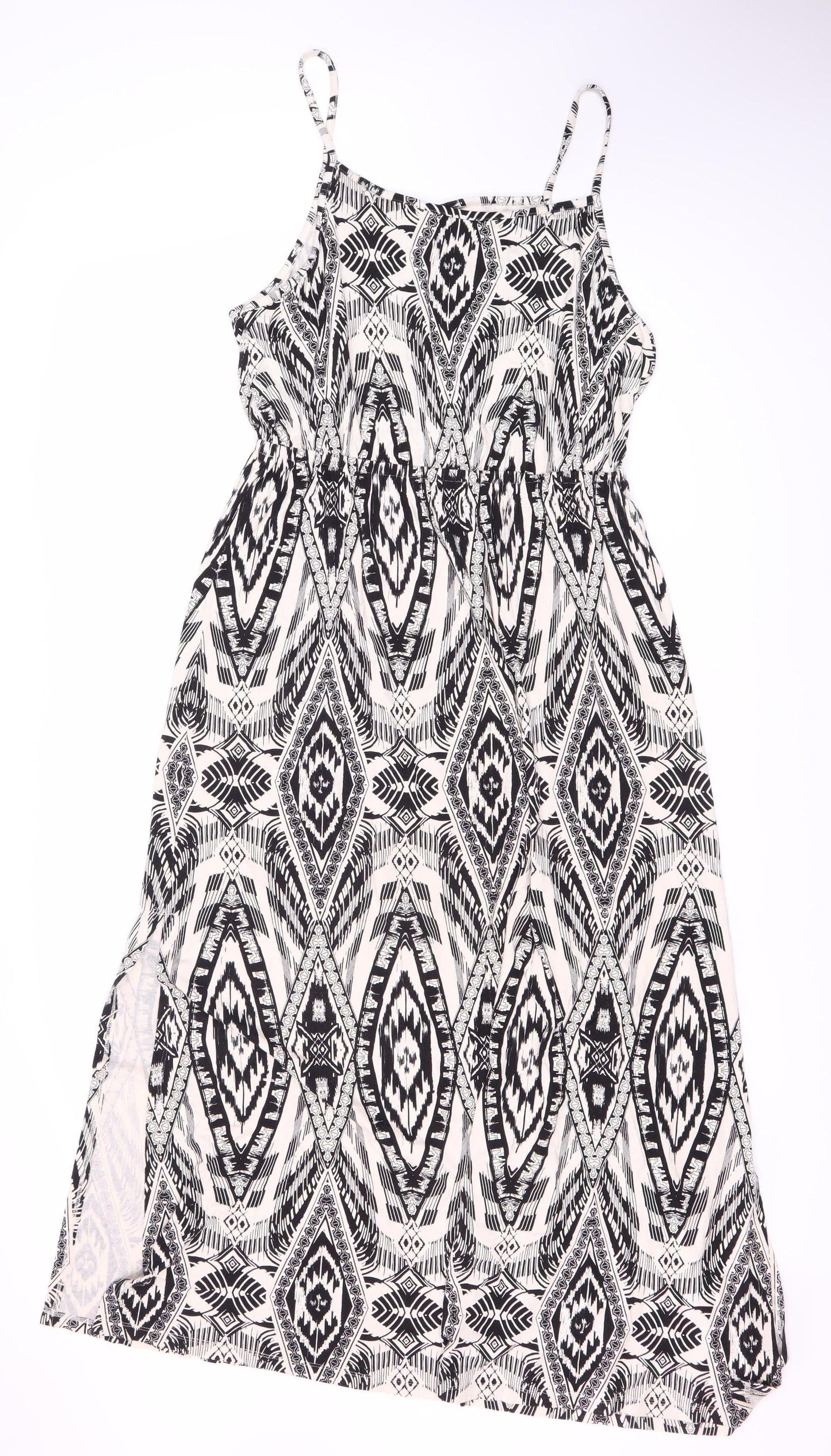 Monsoon Women's Black & White Slip Dress L