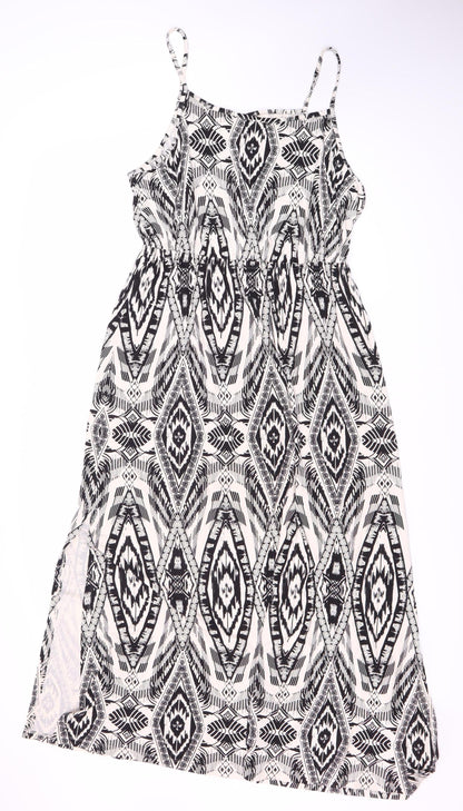 Monsoon Women's Black & White Slip Dress L