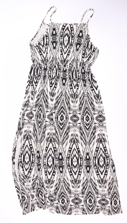 Monsoon Women's Black & White Slip Dress L