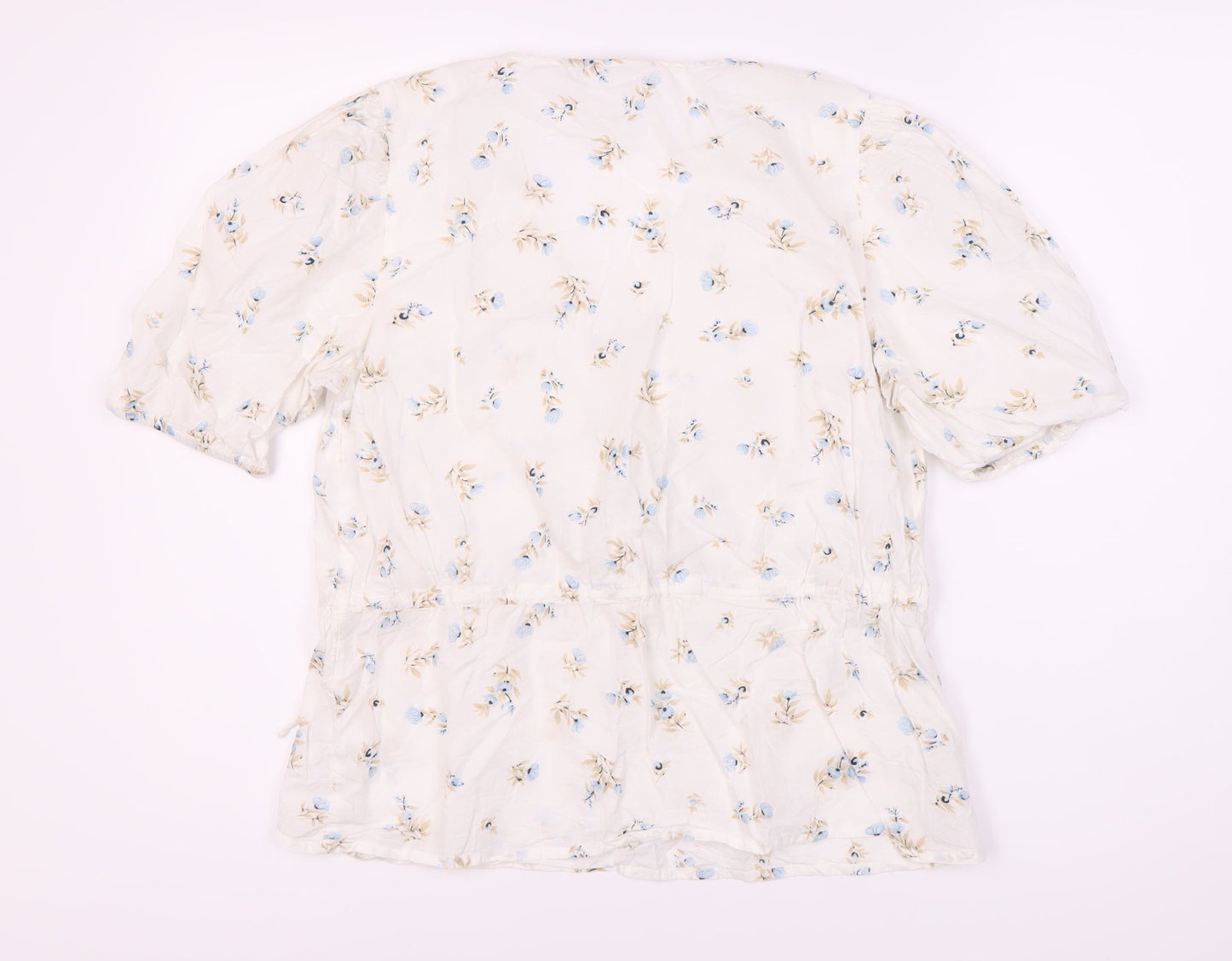 Womens UK Size 10 Kaffe White Wrap Blouse