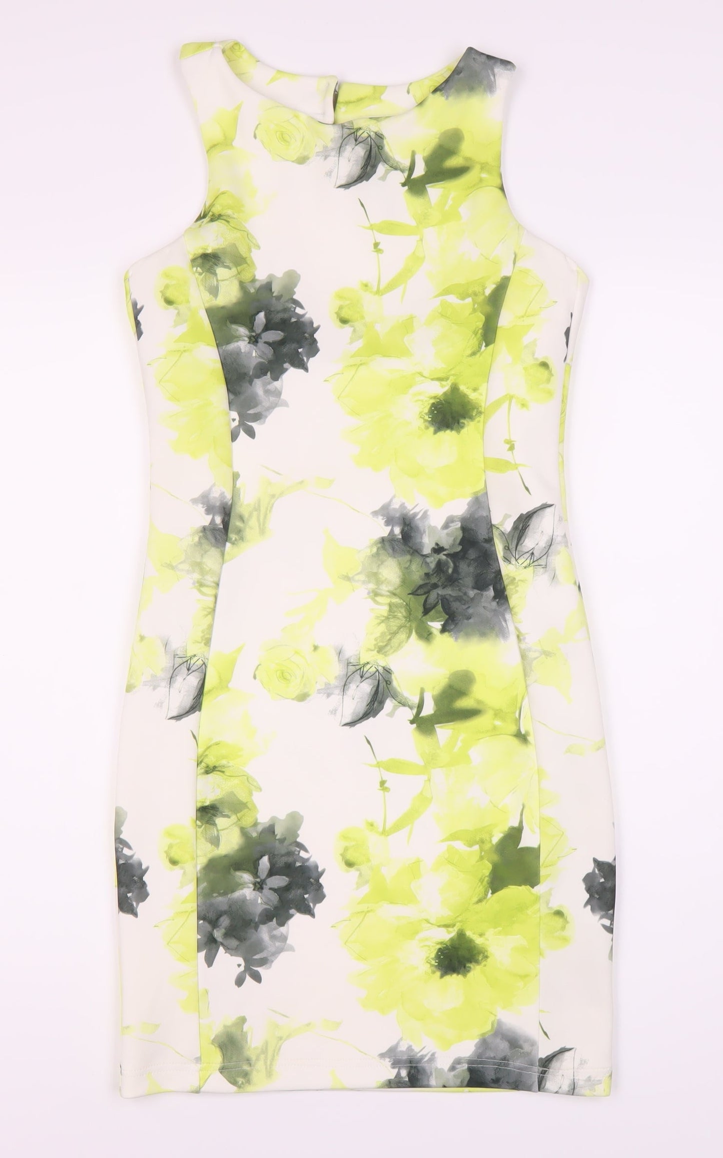 Quiz Women's Multicoloured Floral Bodycon Dress Size 10