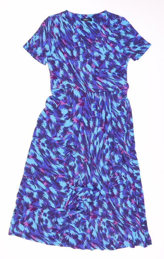 Desigual Women's Multicoloured Short Sleeve Dress Size 10