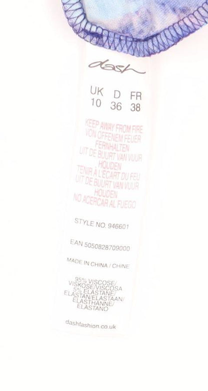 Desigual Women's Multicoloured Short Sleeve Dress Size 10