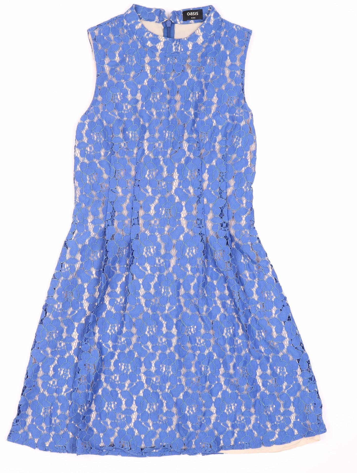 Oasis Women's Blue Sleeveless Dress Size 8