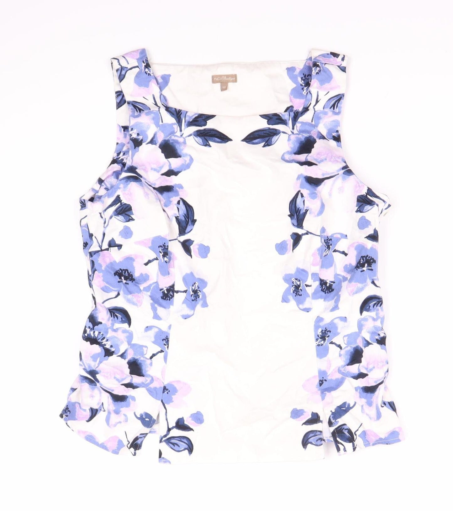MCCo Women's Floral Sleeveless Blouse, Size 12 Multicoloured