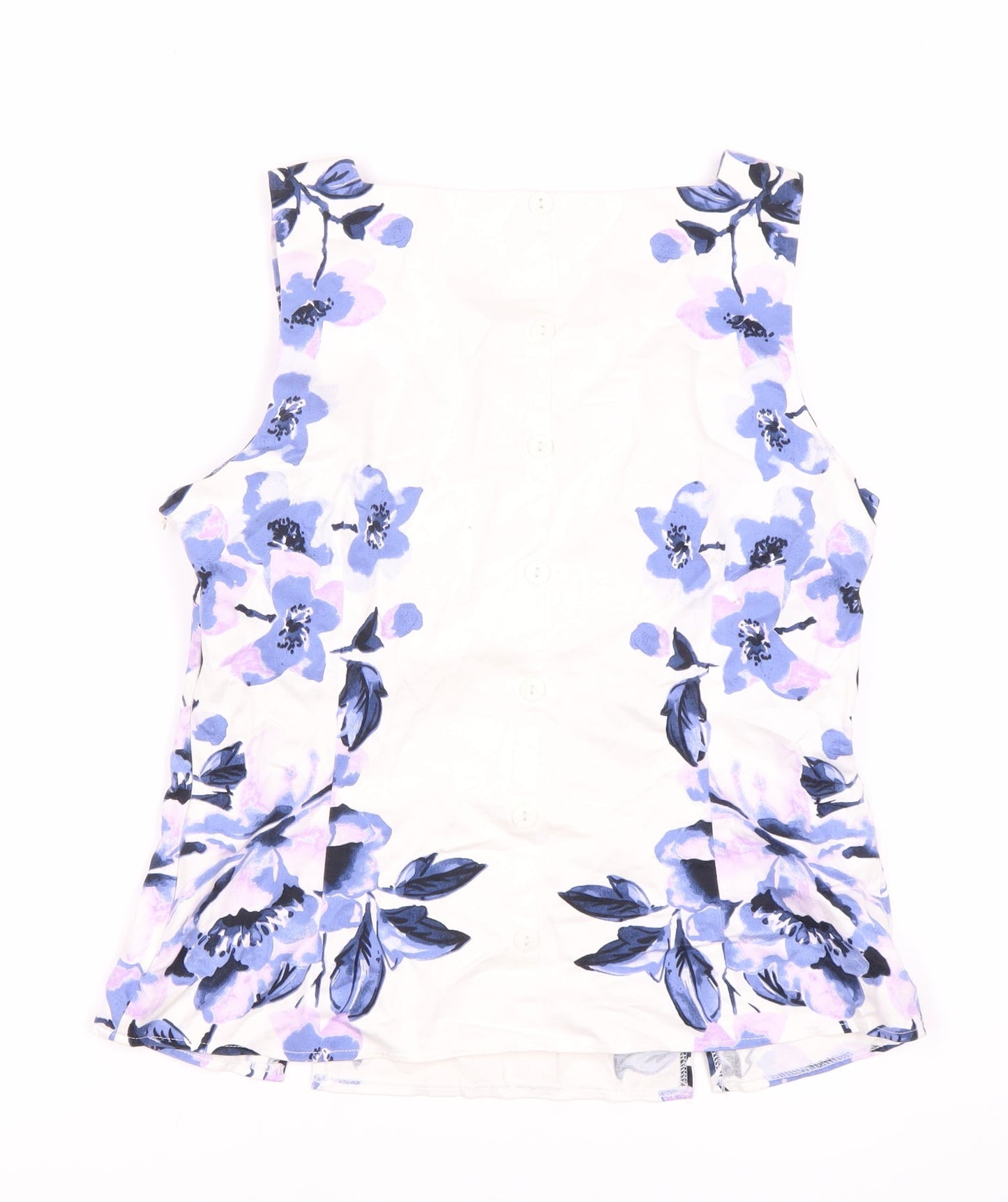 MCCo Women's Floral Sleeveless Blouse, Size 12 Multicoloured