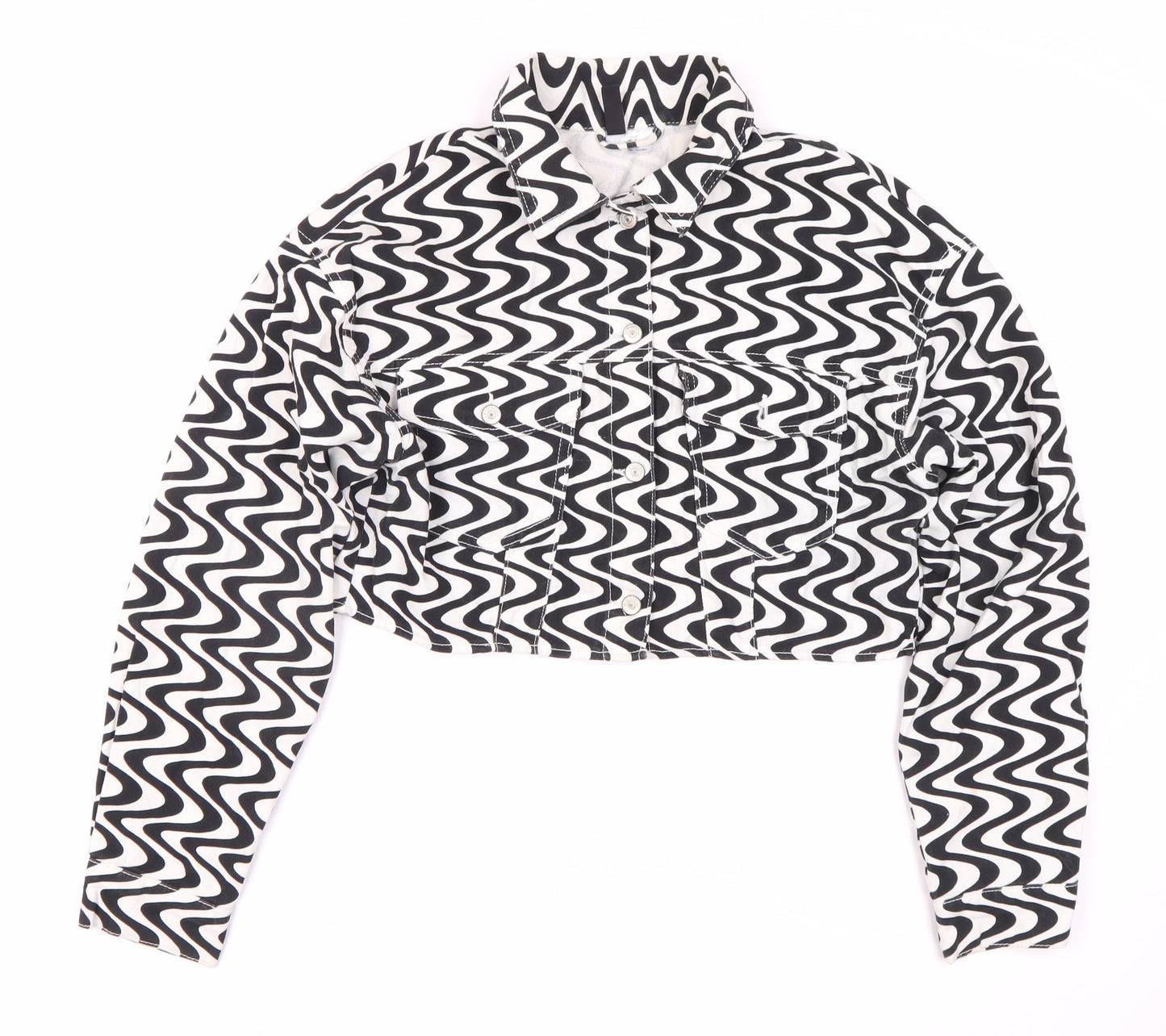 H&M Women's Multicoloured Varsity Jacket Size M