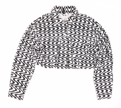 H&M Women's Multicoloured Varsity Jacket Size M