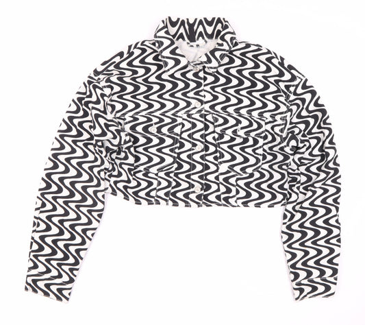 H&M Women's Multicoloured Varsity Jacket Size M