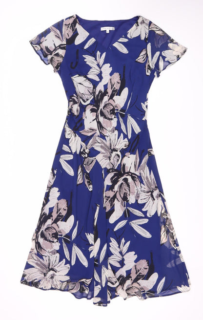 Emma Blake Women's Blue Floral Dress, Size 12