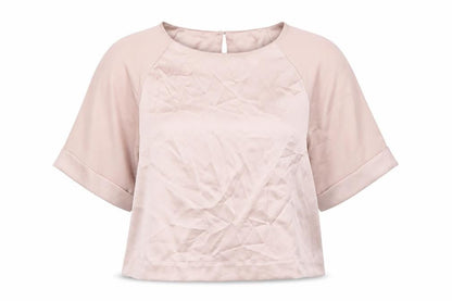 Womens UK Size 10 Topshop Beige Basic Blouse