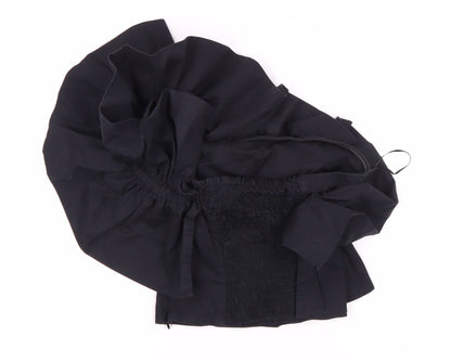 Womens UK Size XS Zara Black Basic Blouse