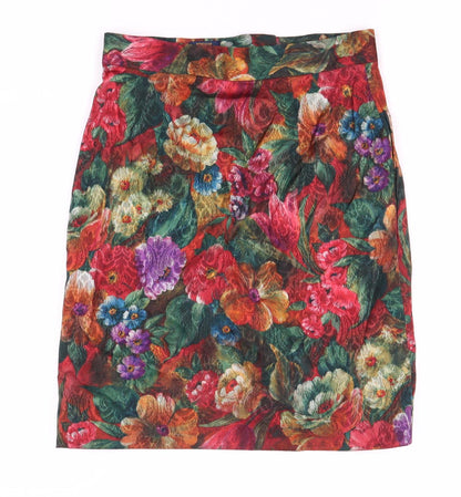 Monsoon Women's Multicoloured Floral Skirt, Size 10
