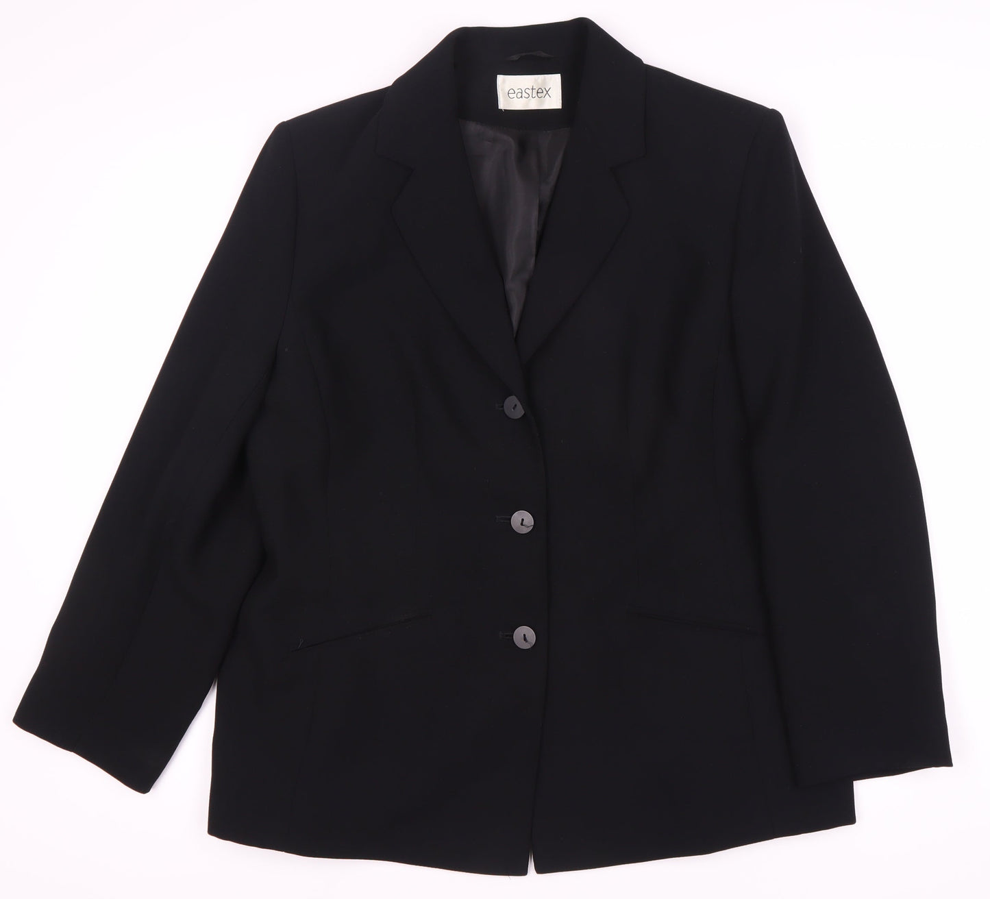 Eastex Women's Black Suit Jacket, Size 14, Elegant Wear