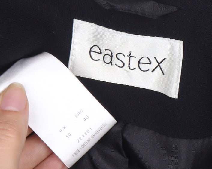 Eastex Women's Black Suit Jacket, Size 14, Elegant Wear