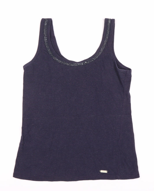 Womens UK Size S Superdry Blue Basic Tank