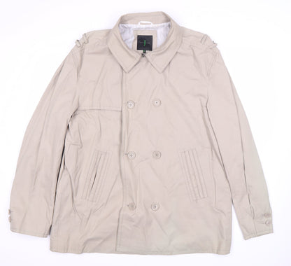 Womens UK Size XL Debenhams Beige Pea Coat