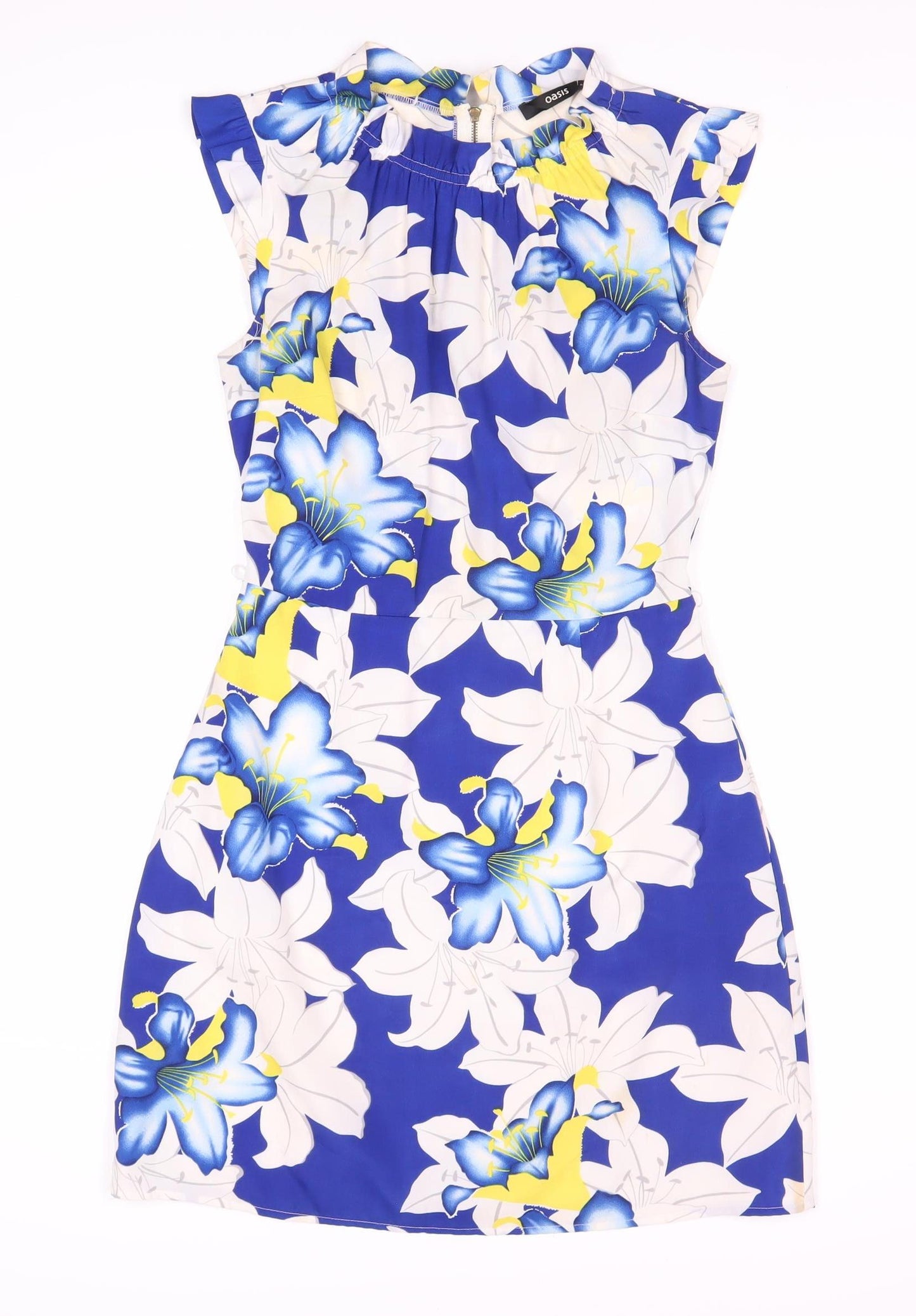 Oasis Women's Floral Knee Length Dress, Size 8, Multicoloured