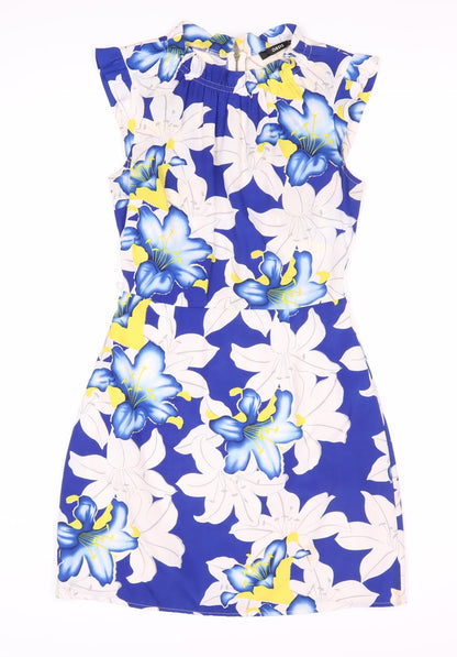 Oasis Women's Floral Knee Length Dress, Size 8, Multicoloured