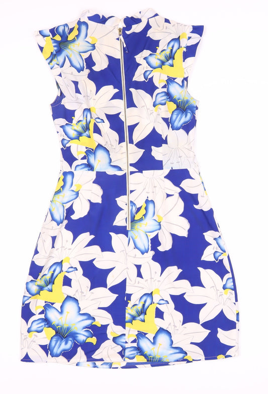 Oasis Women's Floral Knee Length Dress, Size 8, Multicoloured