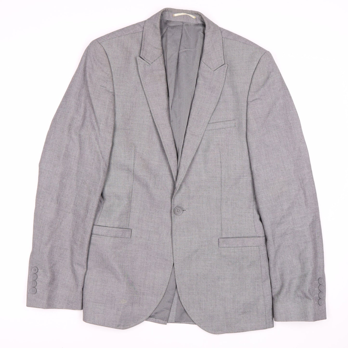 White Label Men's Grey Blazer, Size 36R Formal Jacket
