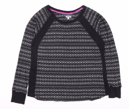 Womens UK Size S DKNY Black Jersey Sweater