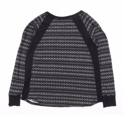 Womens UK Size S DKNY Black Jersey Sweater