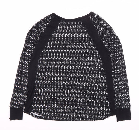 Womens UK Size S DKNY Black Jersey Sweater