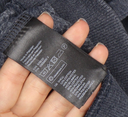 H&M Unisex Blue Full Zip Hoodie L