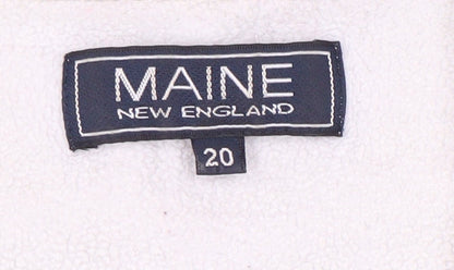 Maine New England Women's Ivory Sweatshirt Size 20