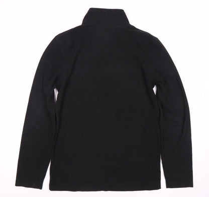 Mens UK Size S McKenzie Black 1/4 Zip Sweatshirt