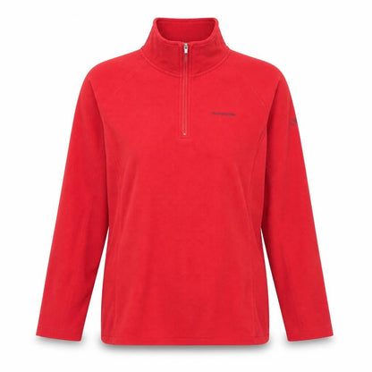 Front view of Craghoppers unisex red pullover sweatshirt, size 16