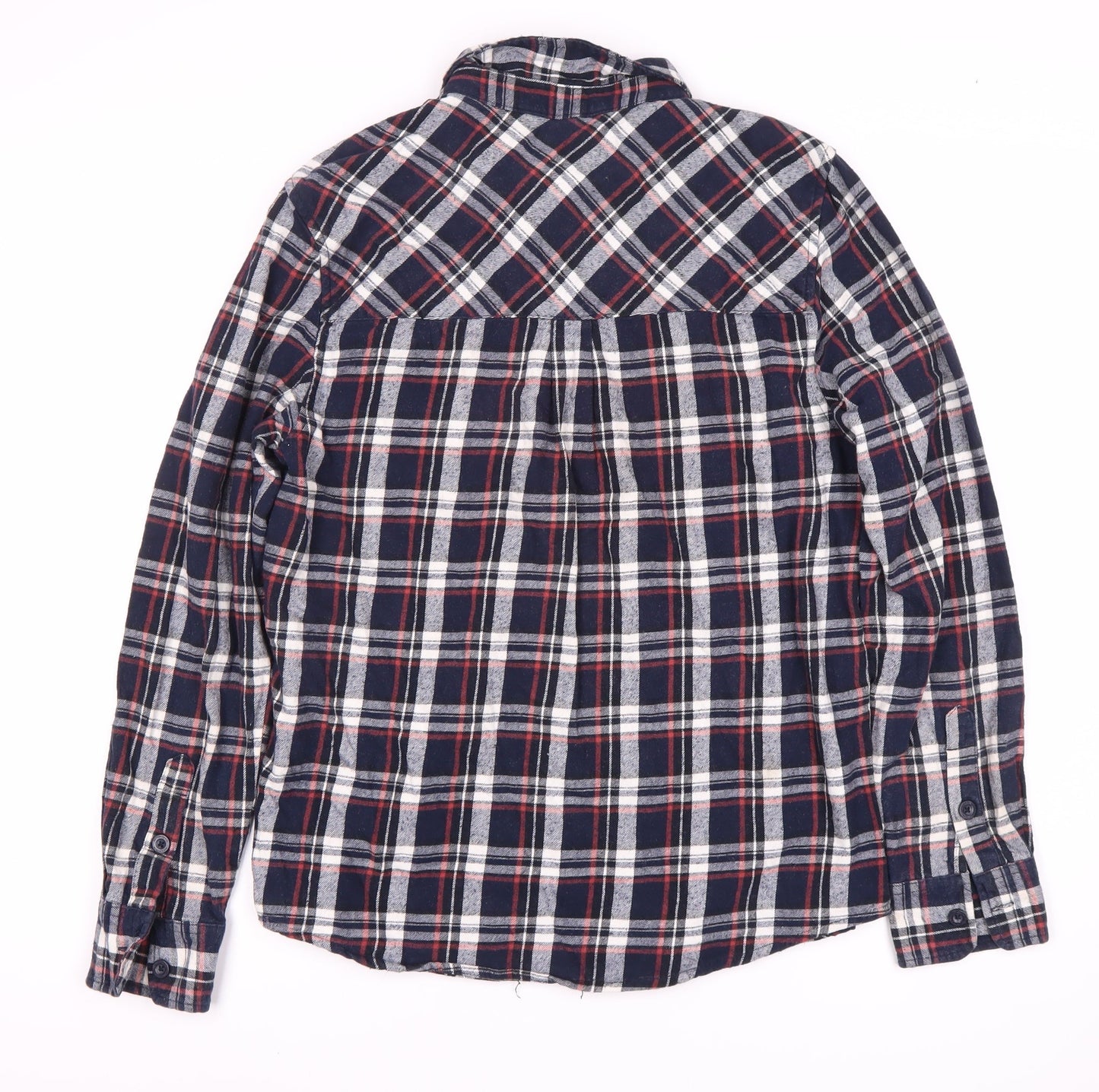 Mountain Warehouse Men's Blue Plaid Flannel Shirt M