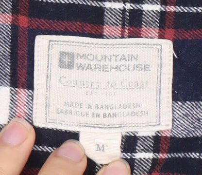 Mountain Warehouse Men's Blue Plaid Flannel Shirt M