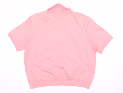 Lands' End Women's Pink Polo Shirt XL Casual