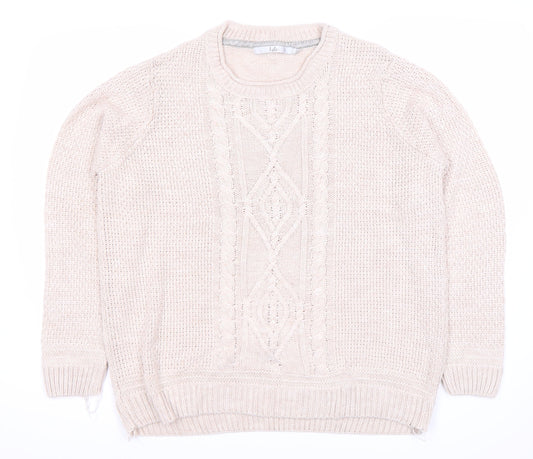 Womens UK Size XL Isle Beige Pullover Jumper