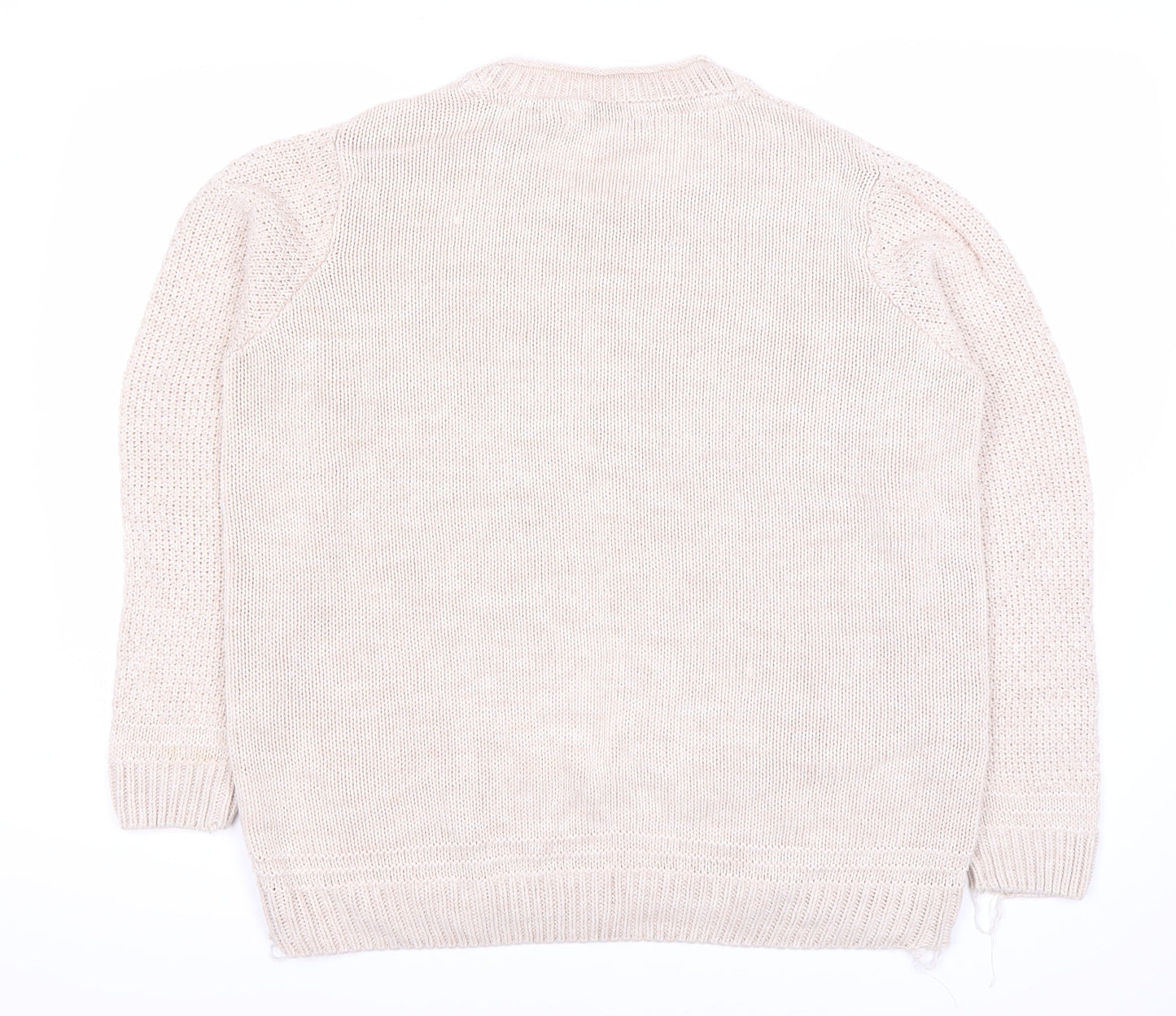 Womens UK Size XL Isle Beige Pullover Jumper