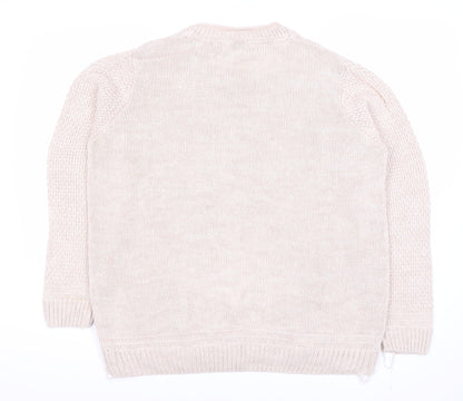 Womens UK Size XL Isle Beige Pullover Jumper