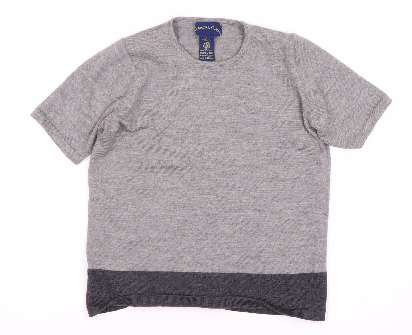 Womens UK Size S Charter Club Grey Pullover Jumper